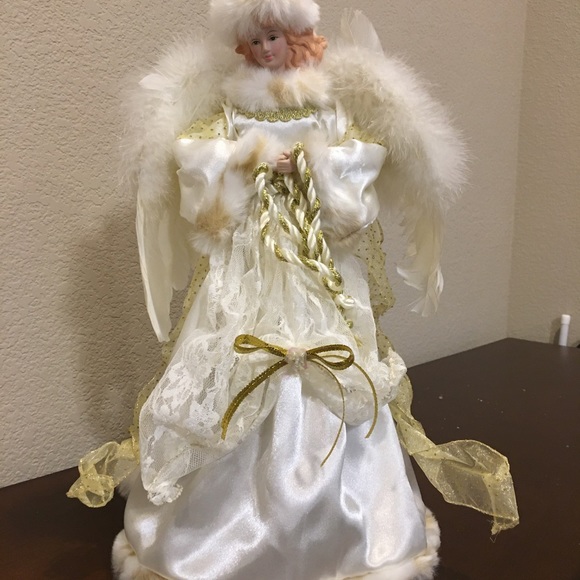 NORTHLIGHT 16" ANGEL TREE TOPPER - Picture 2 of 7